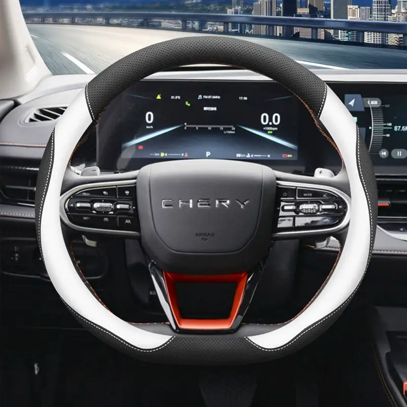 2024 Chery Arrizo 8 Steering Wheel Cover Genuine Leather Tiggo 7Plus Tiggo 8Pro Oumengda Handlebar Cover 23 — feature 5