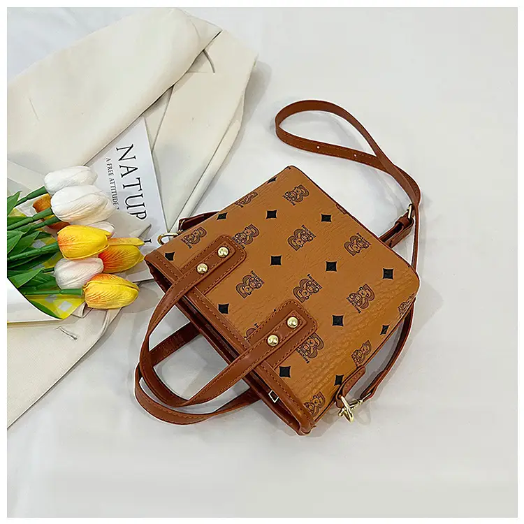 Pink Graffiti Bear Shoulder Bag for Women — feature 20