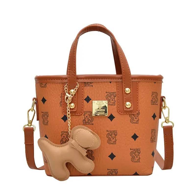 Pink Graffiti Bear Shoulder Bag for Women - Image 3