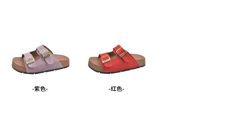 Thick-Soled Birkenstock Slippers for Women's Summer Outer Wear Retro Versatile Sandals 2025 New Style Birkenstock Beach Sandals — feature 6