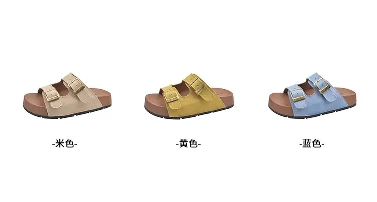 Thick-Soled Birkenstock Slippers for Women's Summer Outer Wear Retro Versatile Sandals 2025 New Style Birkenstock Beach Sandals — feature 7