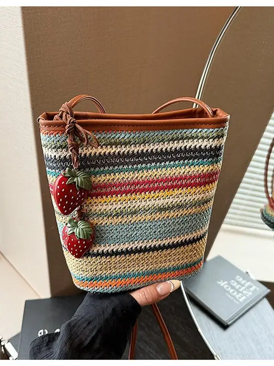 Straw Woven Crossbody Bag for Women 2026 - Image 2