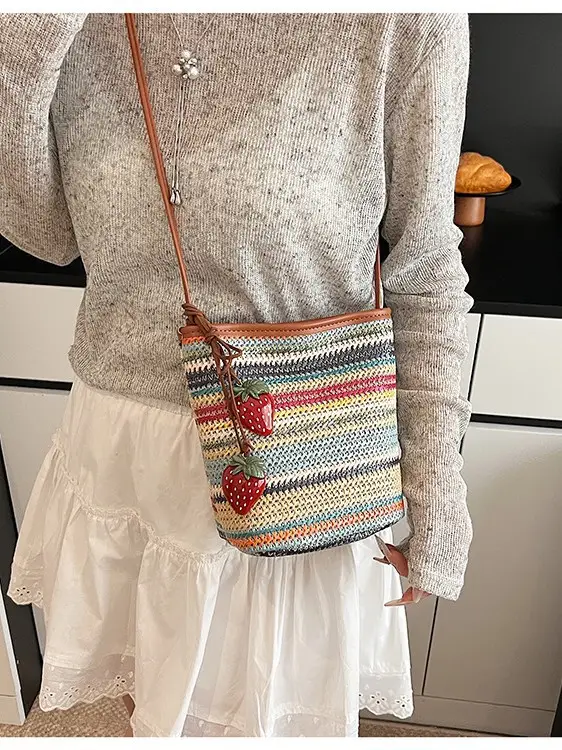 Straw Woven Crossbody Bag for Women 2026 - Image 3
