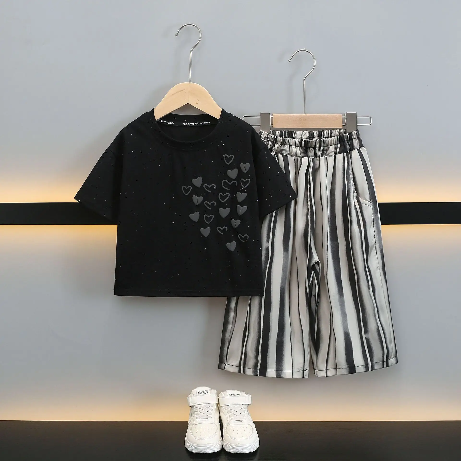 Boys 2026 Summer T-Shirt Set with Anti-Mosquito Pants