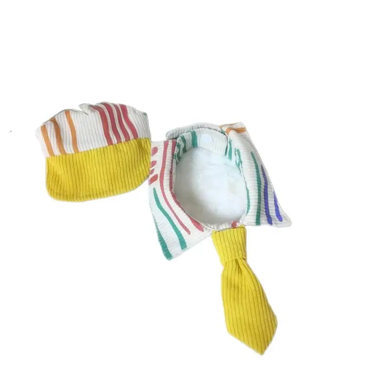 Pet Striped Tie Hats for Dog Cat Small Medium