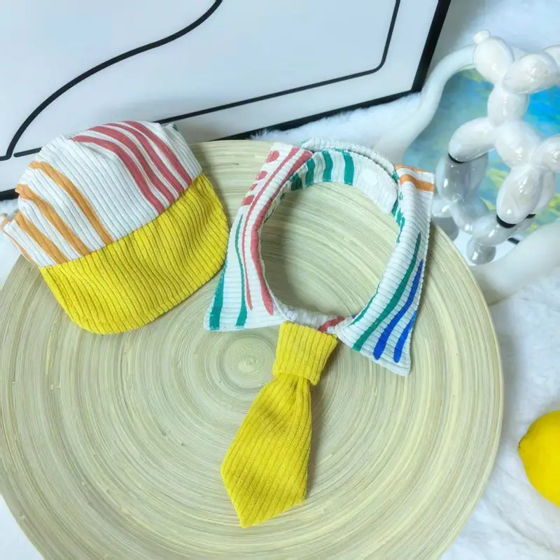 Pet Striped Tie Hats for Dog Cat Small Medium — feature 4