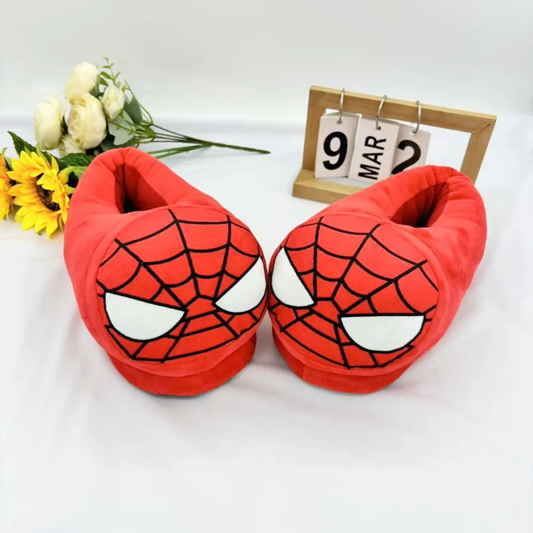 New Revenge Alliance Anime Cartoon Plush Slippers Batman Superman Home Indoor Creative Cotton Slippers Wholesale