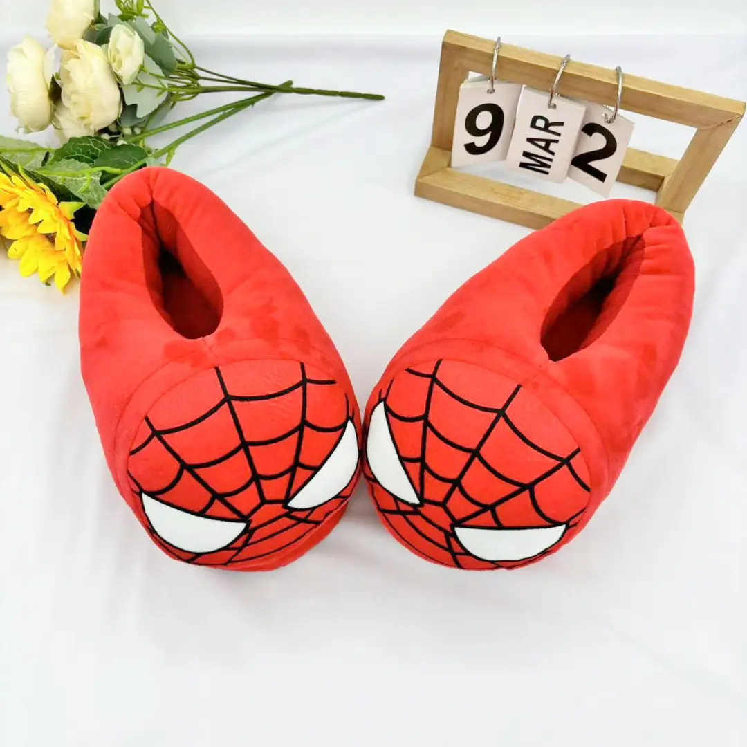 New Revenge Alliance Anime Cartoon Plush Slippers Batman Superman Home Indoor Creative Cotton Slippers Wholesale