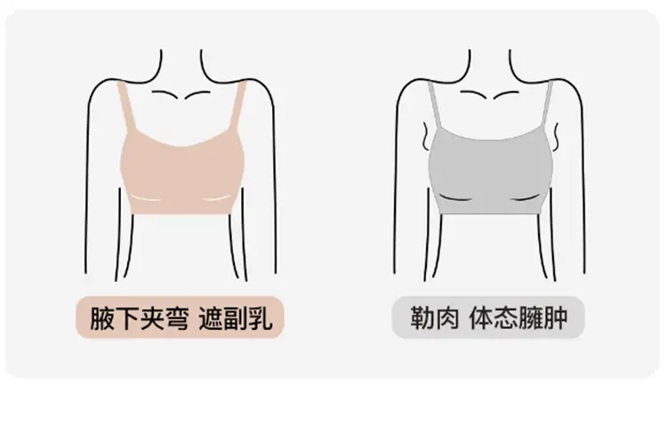 Cos Corset Special Big Breast Slimming Look Liquid Foundation Invisible Intimates Women's Seamless Breast Reduction Anti-Exposure Bottoming Vest — feature 20