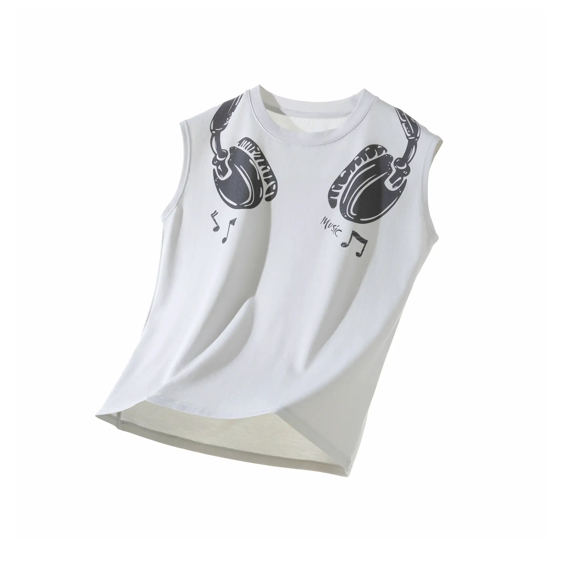 Boys Sleeveless Vest T-Shirt Bamboo Fiber Summer Cool Orange - Image 2
