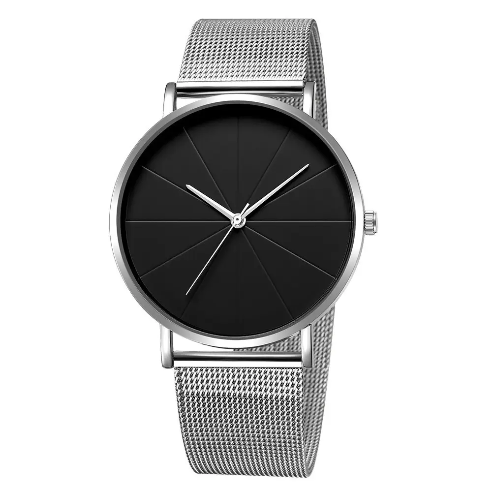 Men's Rose Gold Mesh Watch with Meridian Scale - Image 6