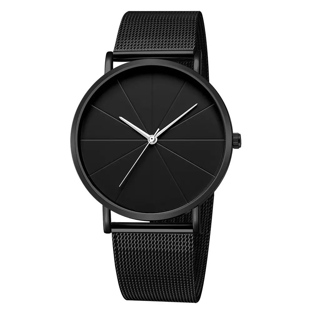 Men's Rose Gold Mesh Watch with Meridian Scale - Image 7