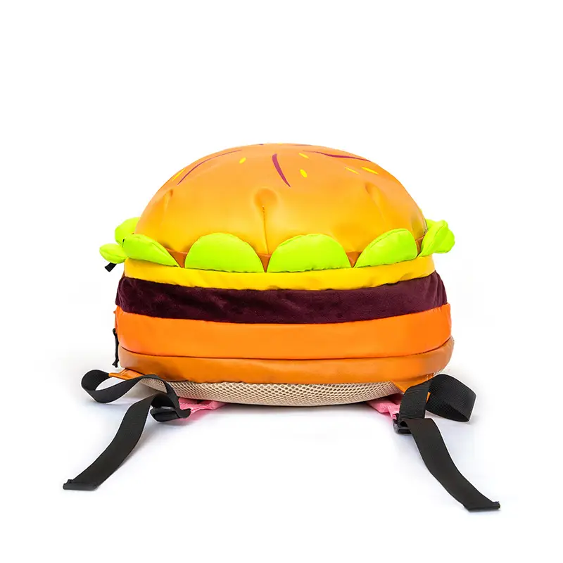 Ins New Popular Same Style Cartoon Cheese Cute Versatile Student School Bag Burger Large Capacity Multi-Layer Backpack — feature 21