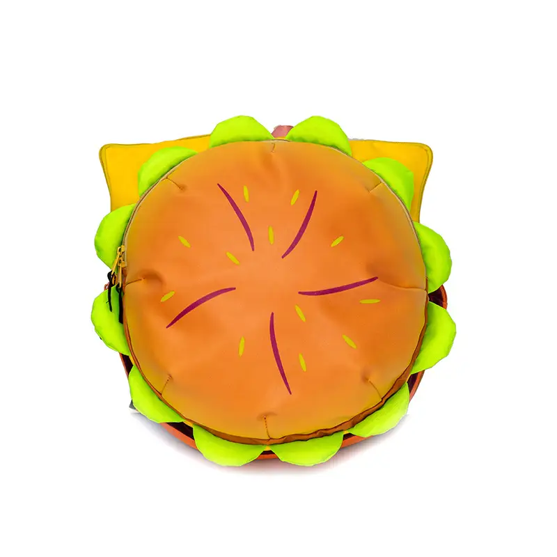 Ins New Popular Same Style Cartoon Cheese Cute Versatile Student School Bag Burger Large Capacity Multi-Layer Backpack — feature 22