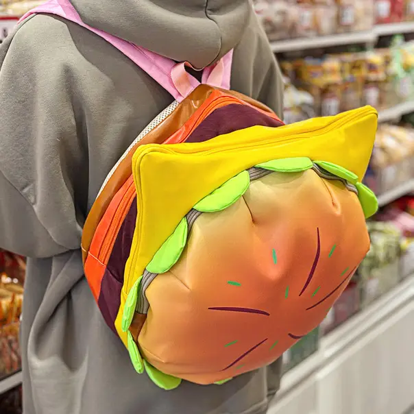 Ins New Popular Same Style Cartoon Cheese Cute Versatile Student School Bag Burger Large Capacity Multi-Layer Backpack — feature 32