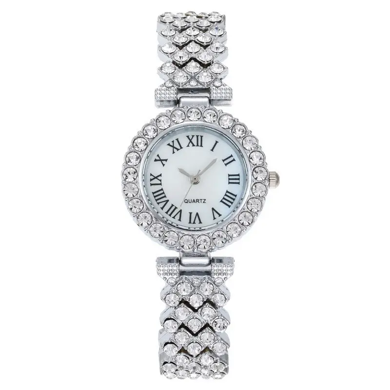 Women's Gold Diamond Watch with Roman Numeral — feature 2