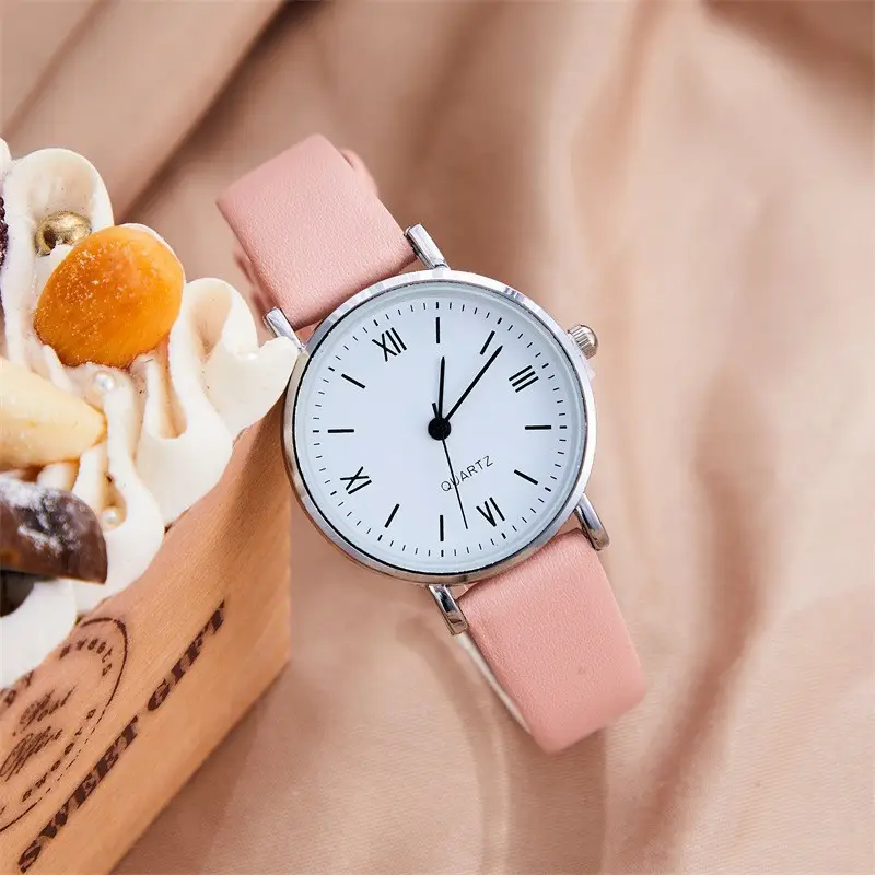 White Quartz Student Watch for Men Women - Image 7
