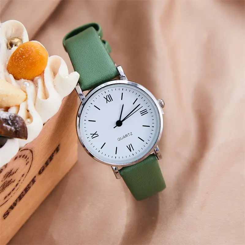 White Quartz Student Watch for Men Women — feature 5