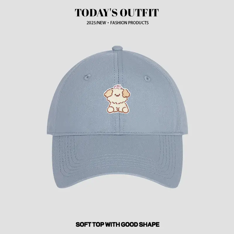 Cartoon Puppy Heat Transfer Baseball Cap Grey - Image 10