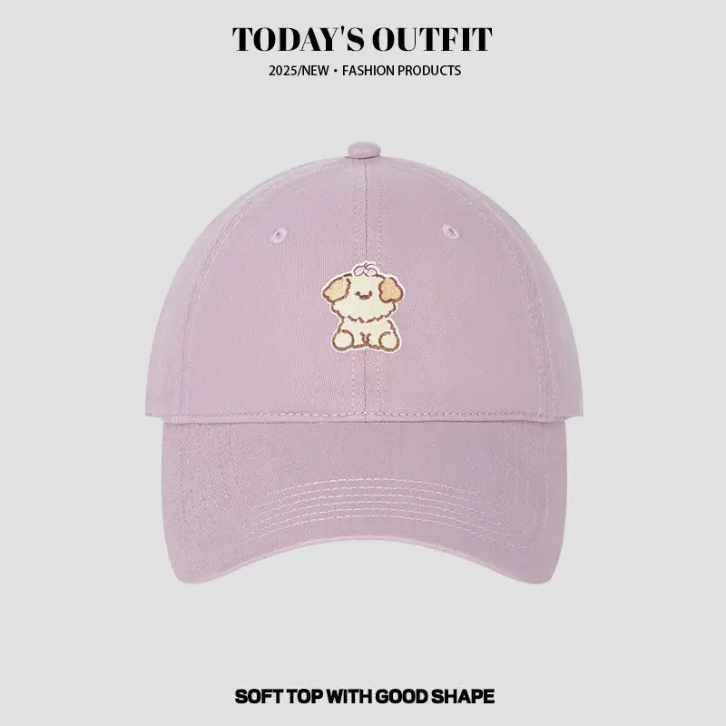 Cartoon Puppy Heat Transfer Baseball Cap Grey - Image 11