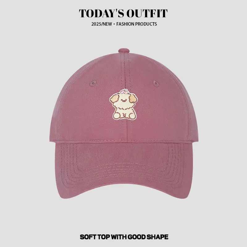 Cartoon Puppy Heat Transfer Baseball Cap Grey - Image 16