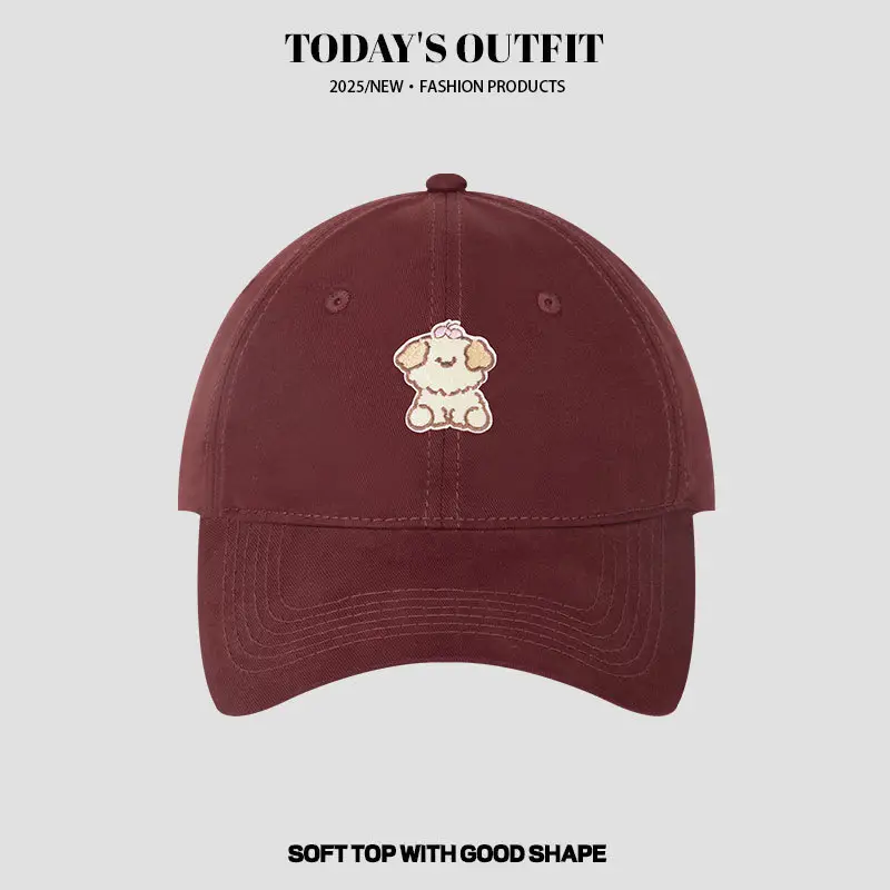 Cartoon Puppy Heat Transfer Baseball Cap Grey - Image 7
