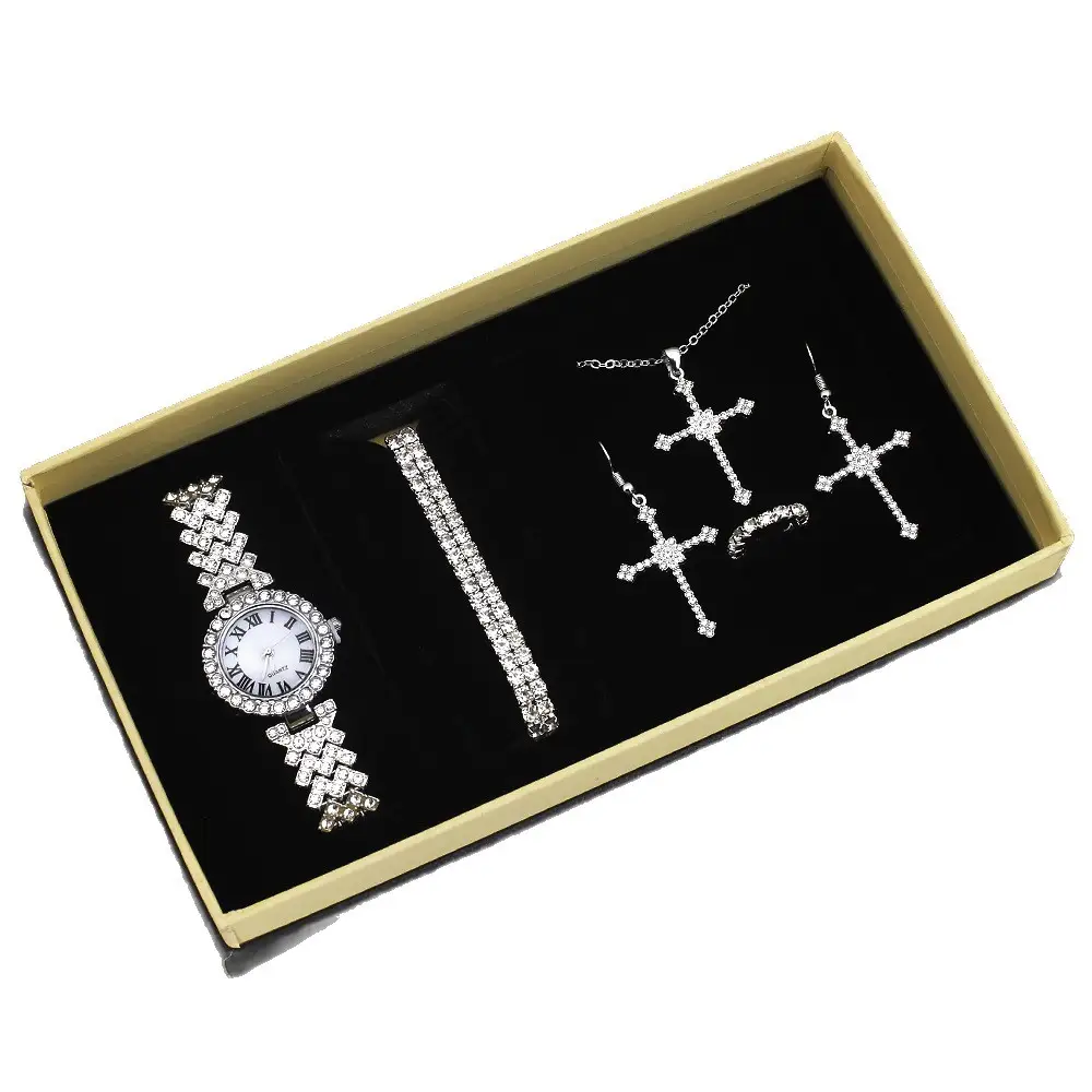 Women's Diamond Quartz Wristwatch Set for Women - Image 13