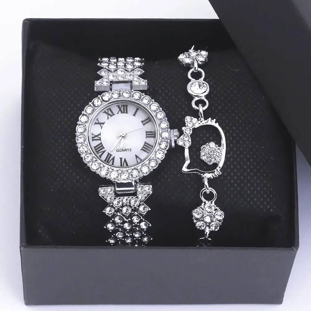 Women's Diamond Quartz Wristwatch Set for Women - Image 7