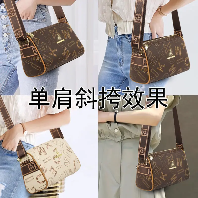 Hong Kong Trendy Multi-Layer Shoulder Bag with Crossbody Strap - Image 4
