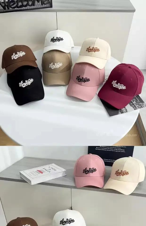 Pink Embroidered Baseball Cap for Women — feature 1