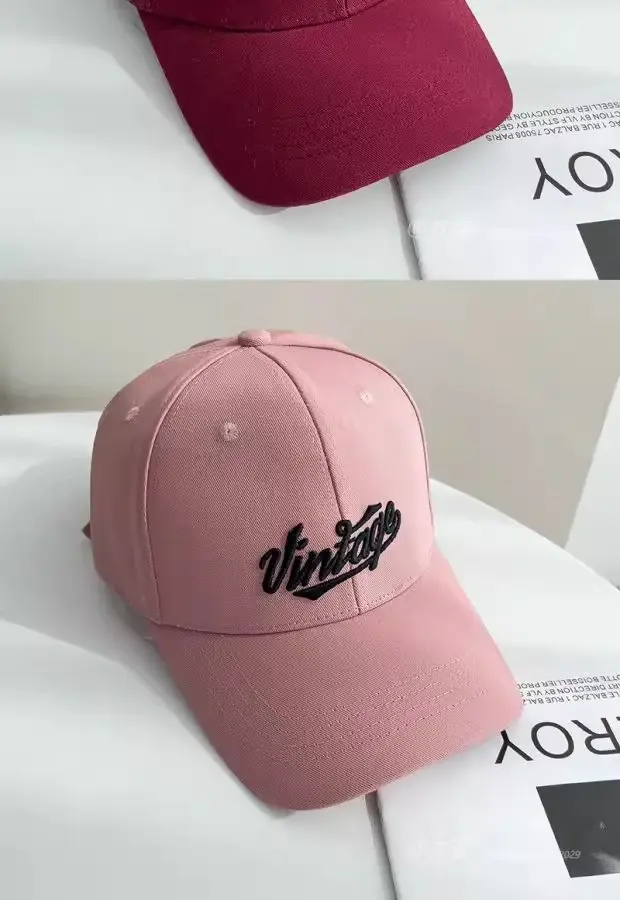 Pink Embroidered Baseball Cap for Women — feature 4