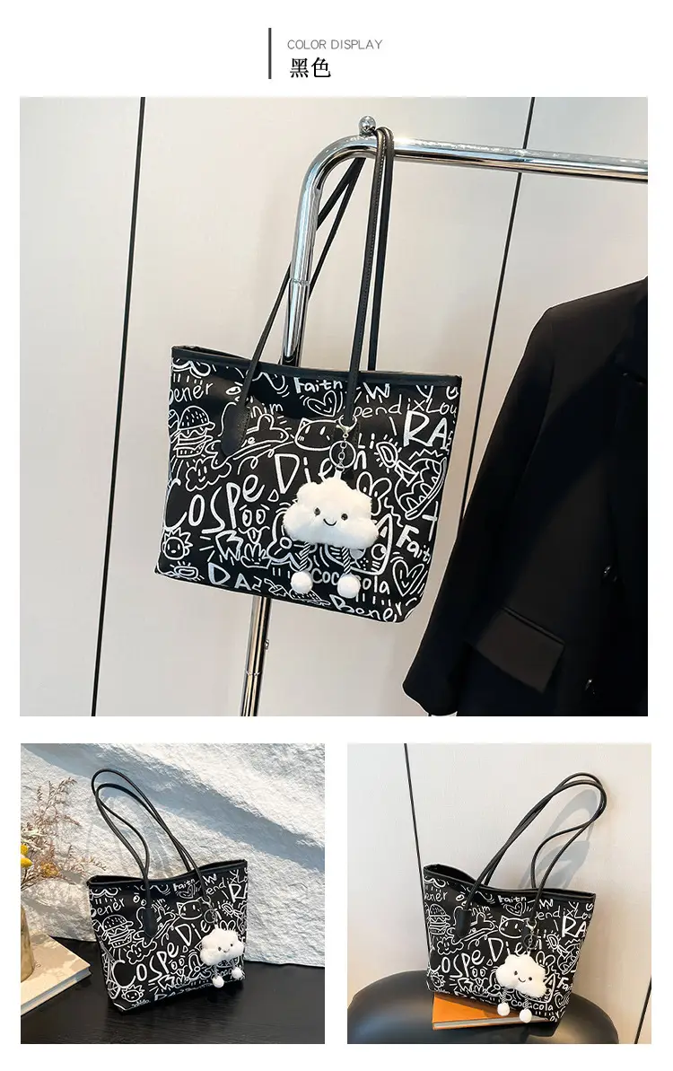 Women's Graffiti Canvas Shoulder Bags 2024 New — feature 22