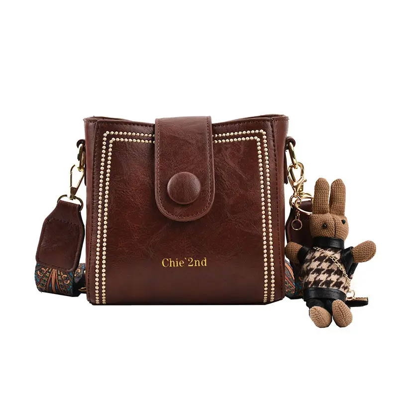 Women's Retro Brown Shoulder Crossbody Bag - Image 13