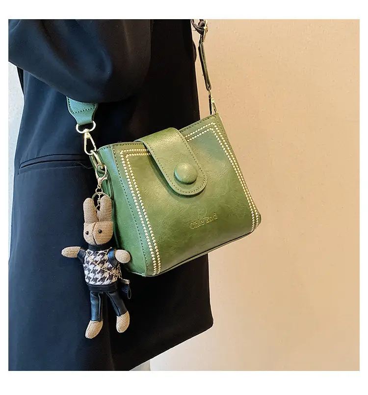 Women's Retro Brown Shoulder Crossbody Bag — feature 22