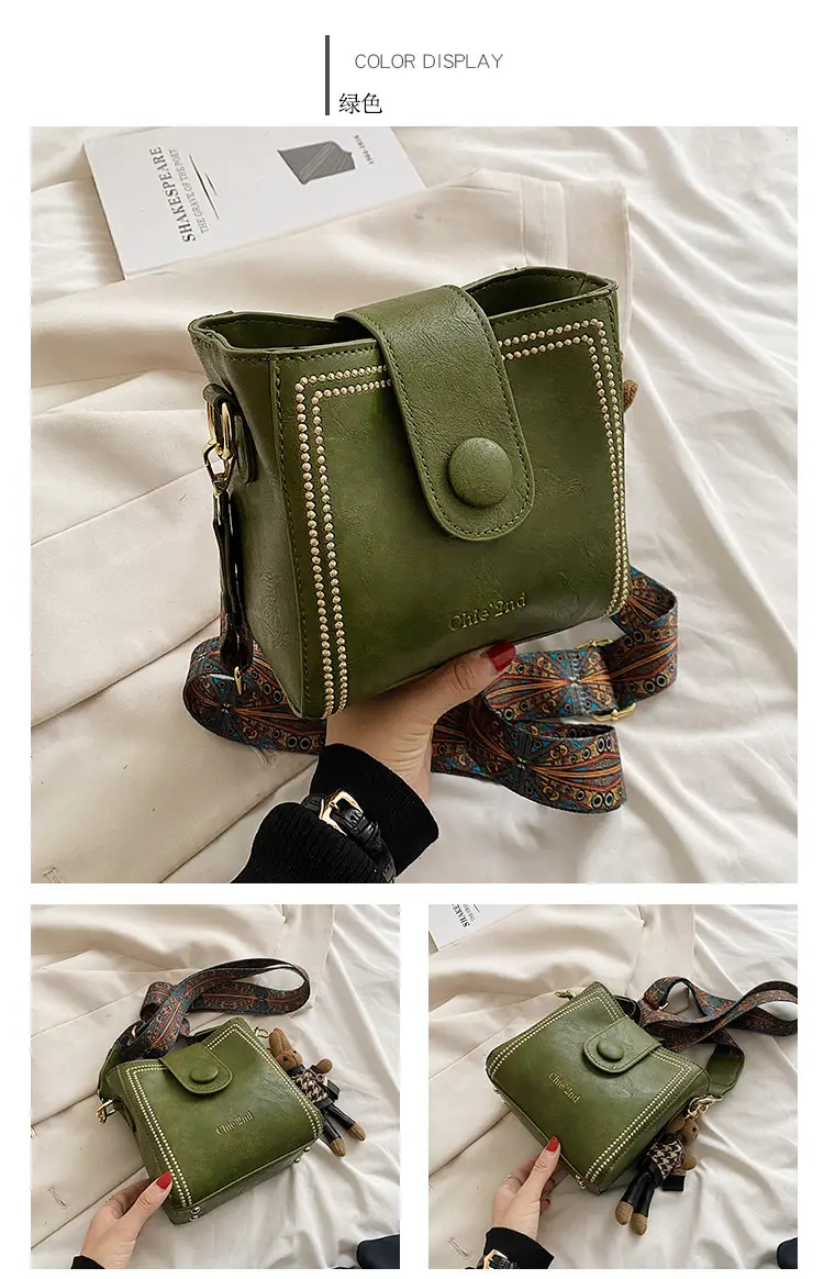 Women's Retro Brown Shoulder Crossbody Bag — feature 4