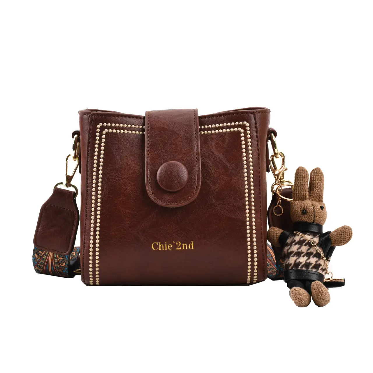 Women's Retro Brown Shoulder Crossbody Bag - Image 3