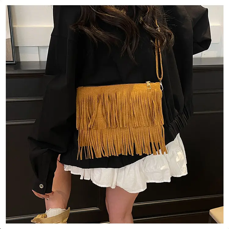 Red Tassel Crossbody Bag for Women — feature 12