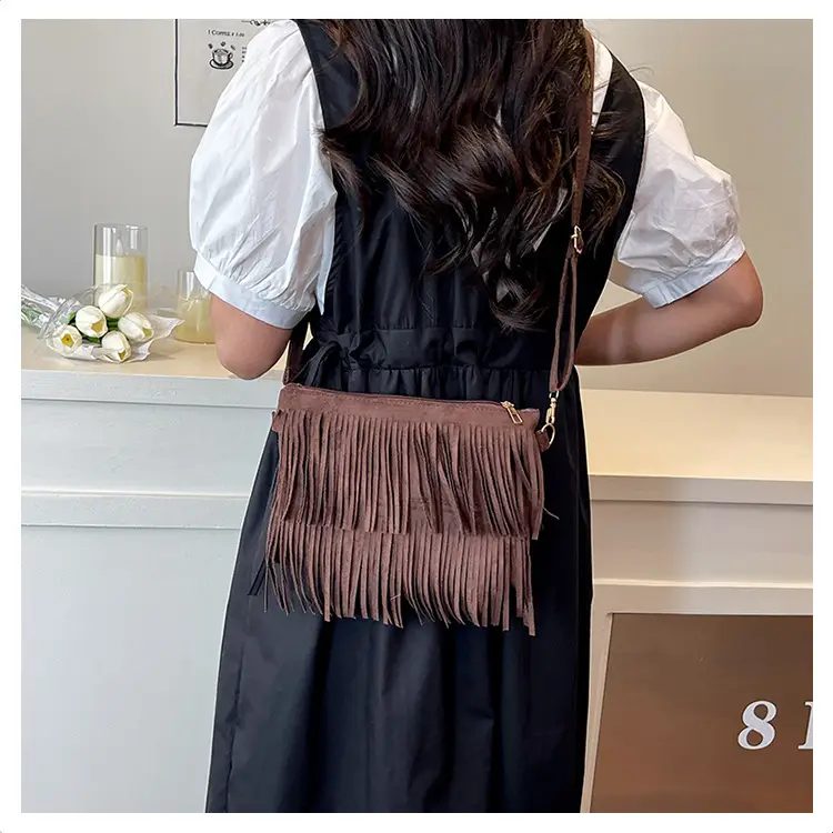 Red Tassel Crossbody Bag for Women — feature 19