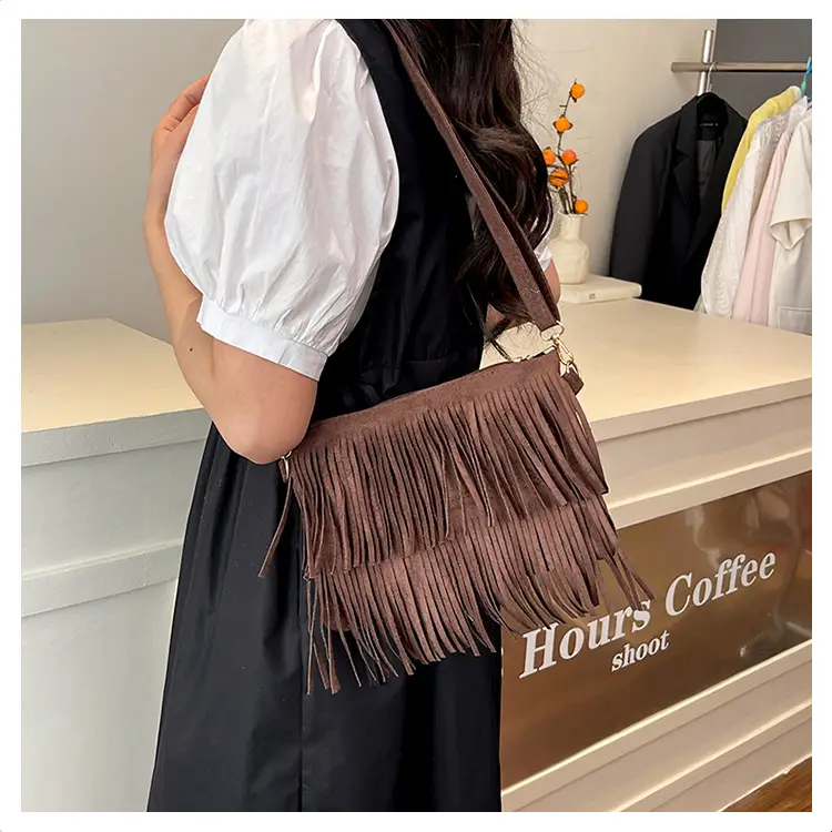 Red Tassel Crossbody Bag for Women — feature 21