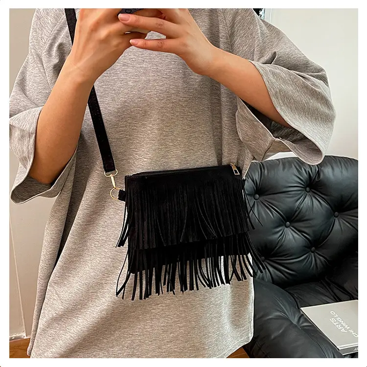 Red Tassel Crossbody Bag for Women — feature 22