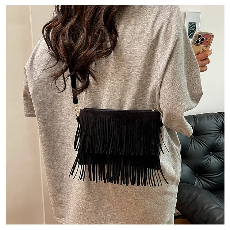 Red Tassel Crossbody Bag for Women — feature 23