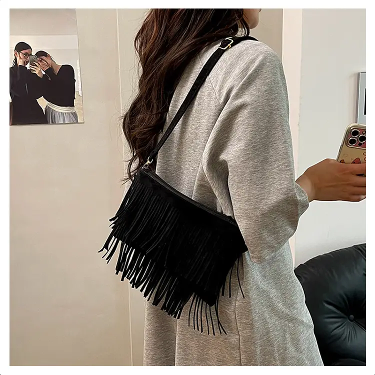 Red Tassel Crossbody Bag for Women — feature 24