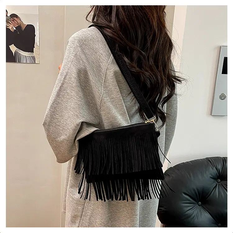 Red Tassel Crossbody Bag for Women — feature 25
