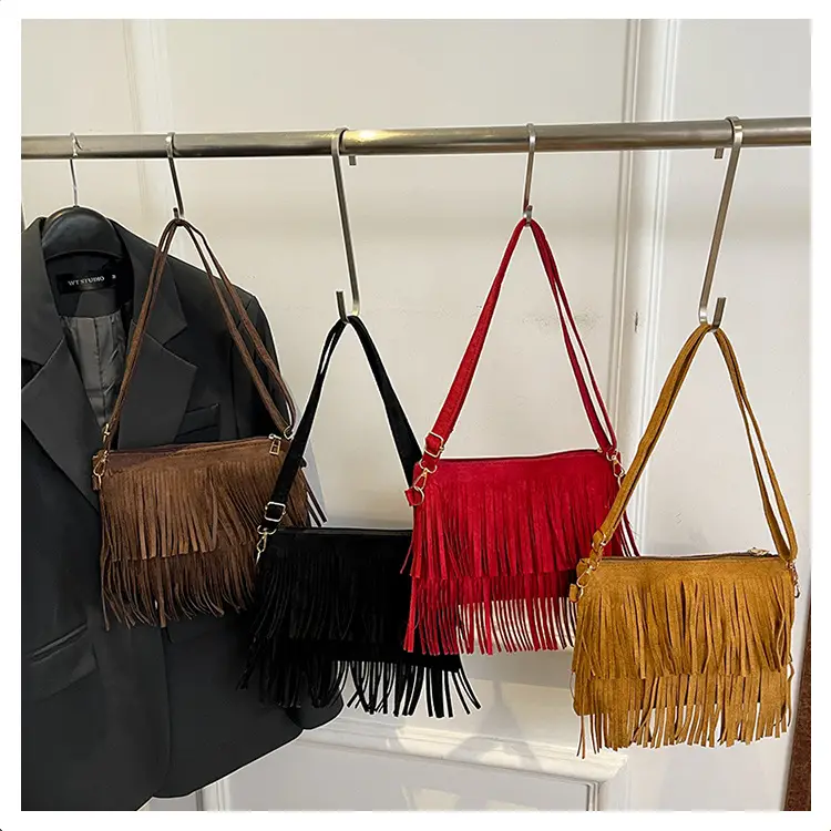 Red Tassel Crossbody Bag for Women — feature 26