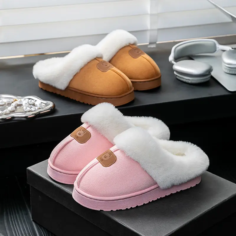 Cotton Slippers for Women in Winter Indoor Wear-Resistant Soft Sole Warm Home Couple Home Autumn and Winter New Cotton Slippers for Men - Image 8
