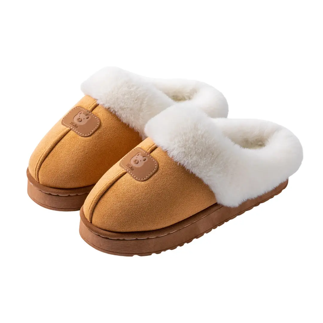 Cotton Slippers for Women in Winter Indoor Wear-Resistant Soft Sole Warm Home Couple Home Autumn and Winter New Cotton Slippers for Men - Image 10