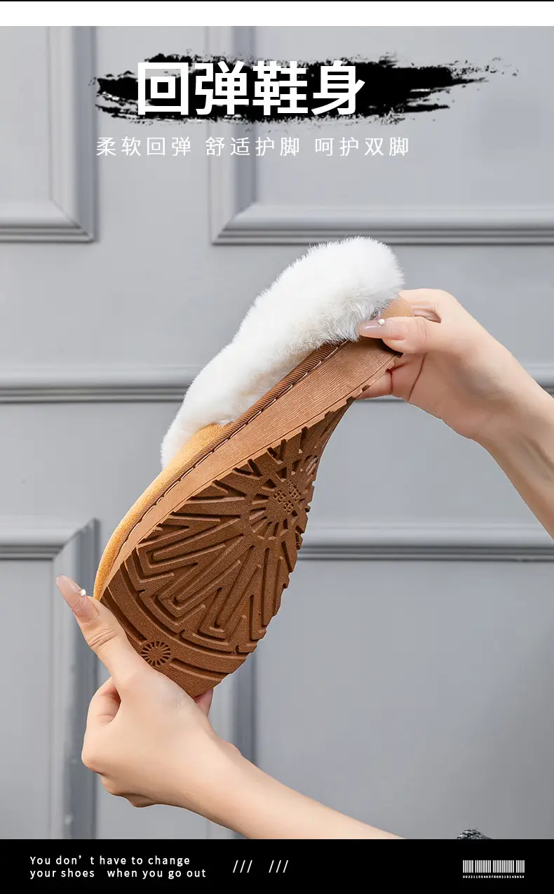Cotton Slippers for Women in Winter Indoor Wear-Resistant Soft Sole Warm Home Couple Home Autumn and Winter New Cotton Slippers for Men — feature 8