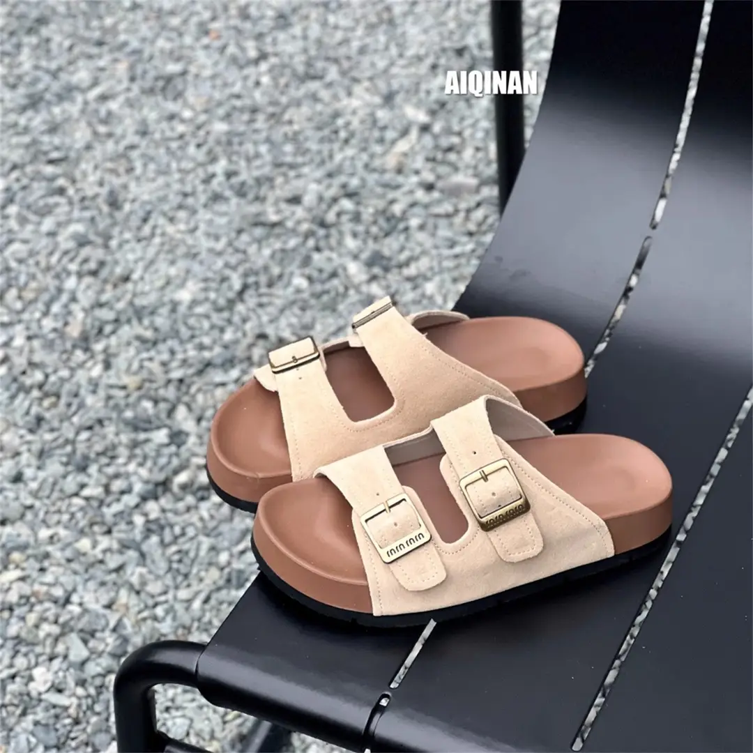 Thick-Soled Birkenstock Slippers for Women's Summer Outer Wear 2025 New Versatile Seaside Beach Super Hot and Beautiful with Skirt Sandals - Image 7