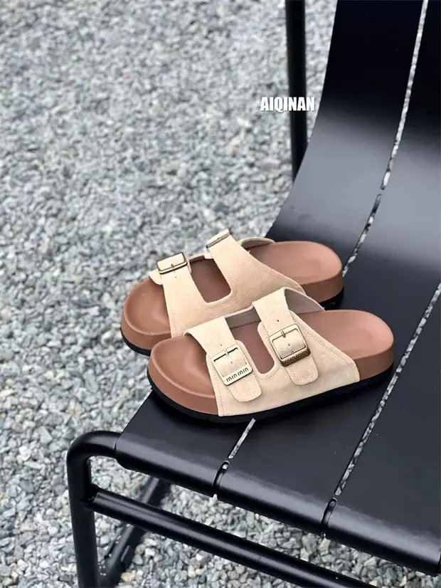 Thick-Soled Birkenstock Slippers for Women's Summer Outer Wear 2025 New Versatile Seaside Beach Super Hot and Beautiful with Skirt Sandals — feature 9