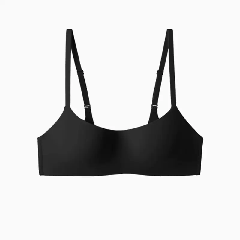 Liquid Foundation Intimates for Women, Invisible, Traceless, Small Breasts, No Empty Push-Up, Flat Chest, Low-Cut Bra, Half Cup, Thin Summer Breathable